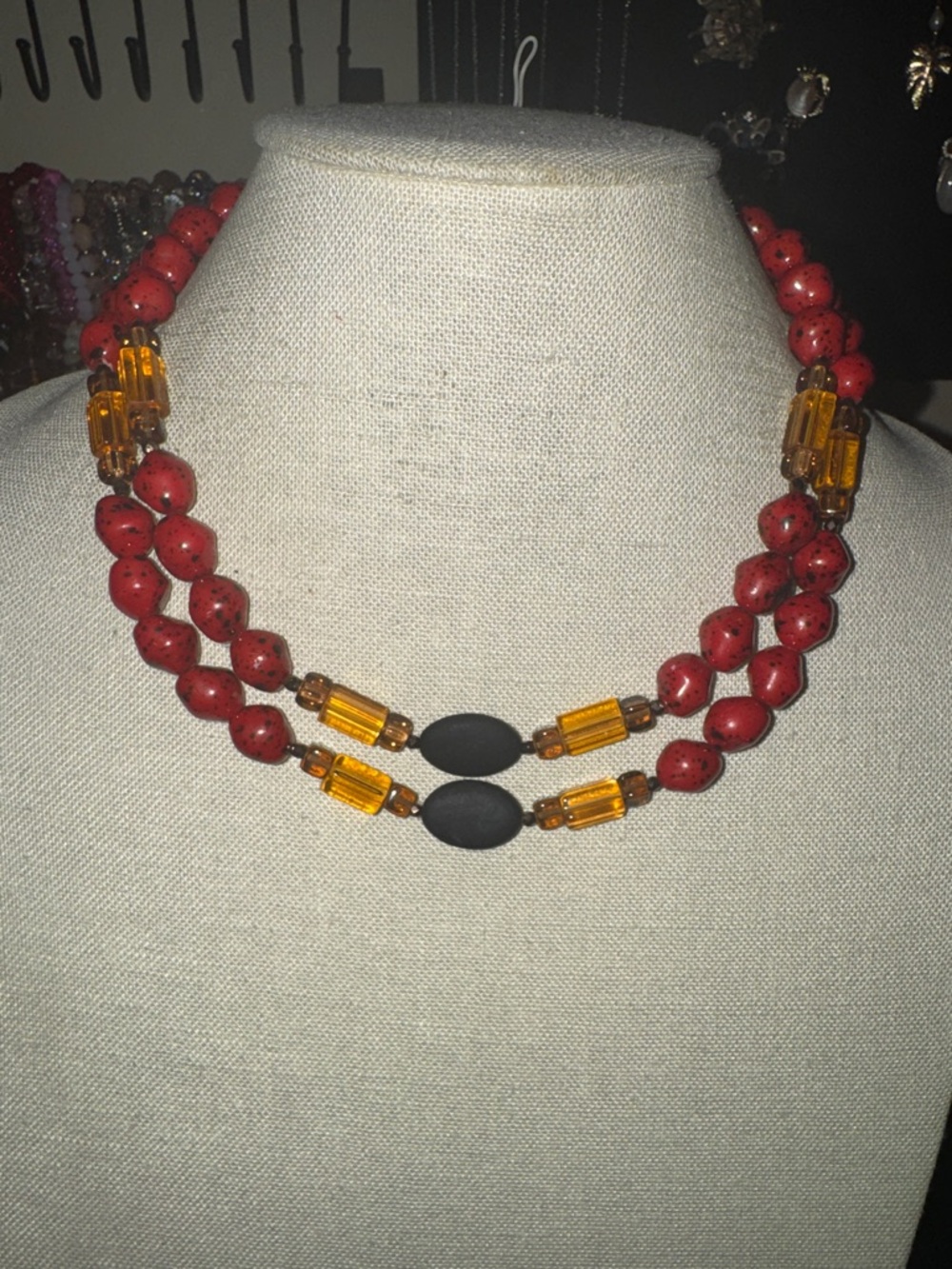 Vintage Wendy Gell Double-strand Necklace